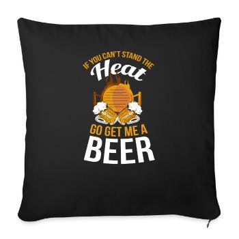 BBQ Grill Grill Master Grill Barbecue Barbecue Party - Sofa pillowcase 17,3'' x 17,3'' (45 x 45 cm) - black - Front
