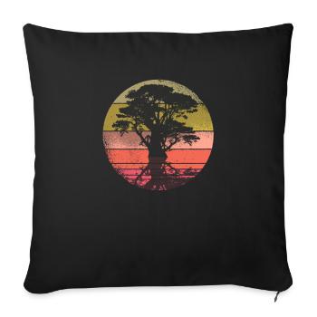 Méditation Yoga Spirituel Méditation Namaste - Housse de coussin décorative 45 x 45 cm - noir - Devant