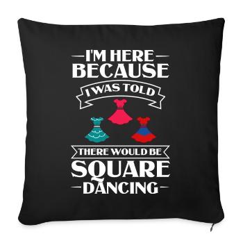 Square Dance Musik Caller Volkstanz Tänzer Usa - Sofakissenbezug 45 x 45 cm - Schwarz - Vorne