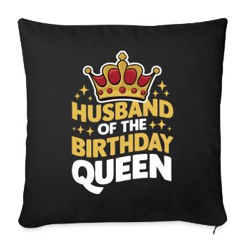 Husband, Spouse, Family, Wedding - Sofa pillowcase 17,3'' x 17,3'' (45 x 45 cm) - black - Front
