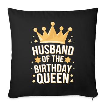 Ehemann Ehegatte Familie Hochzeit - Sofakissenbezug 45 x 45 cm - Schwarz - Vorne