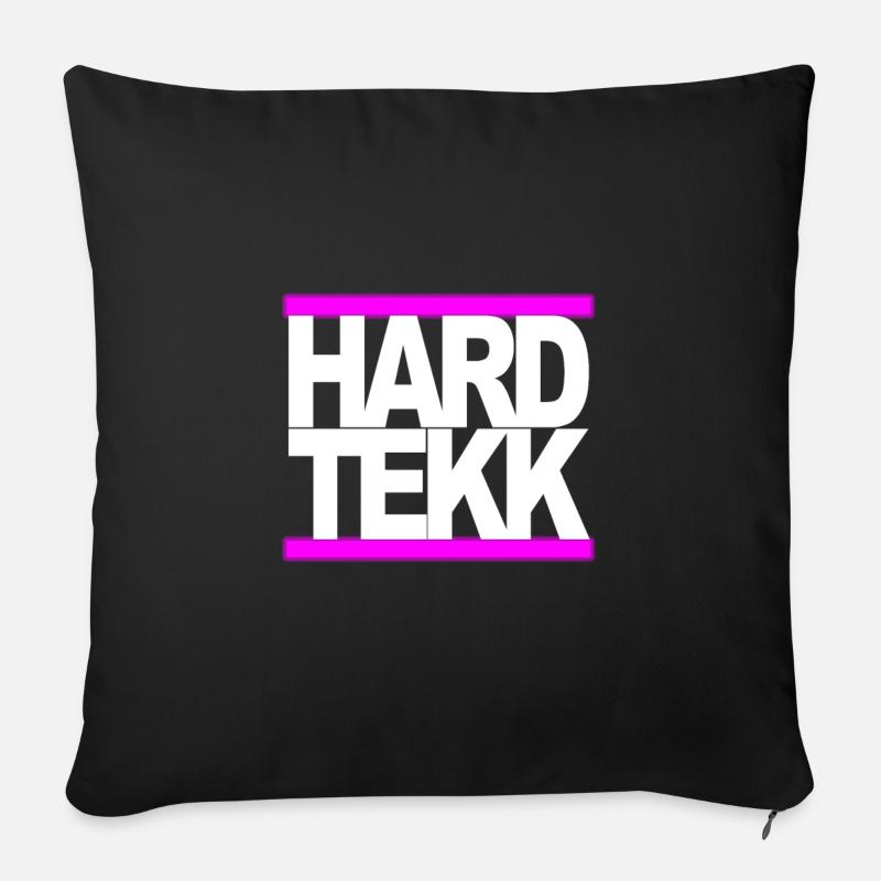 HARDTEKK - Sofakissenbezug 45 x 45 cm - Schwarz