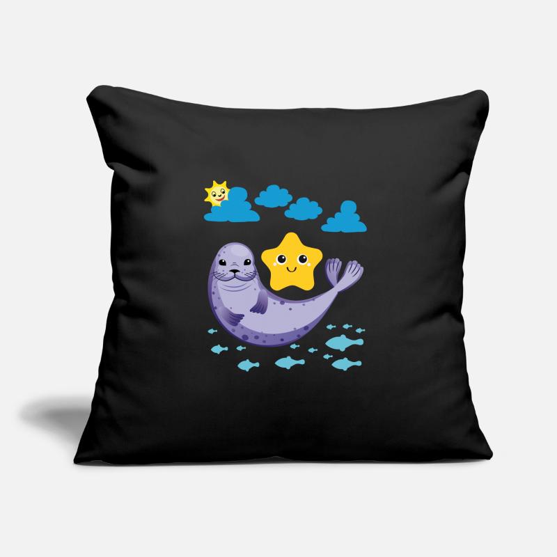 Small seal Sun Fish Starfish Sofa pillowcase 17,3'' x 17,3'' (45 x 45 cm)