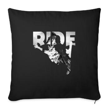Snowboarding - Sofakissenbezug 45 x 45 cm - Schwarz - Vorne