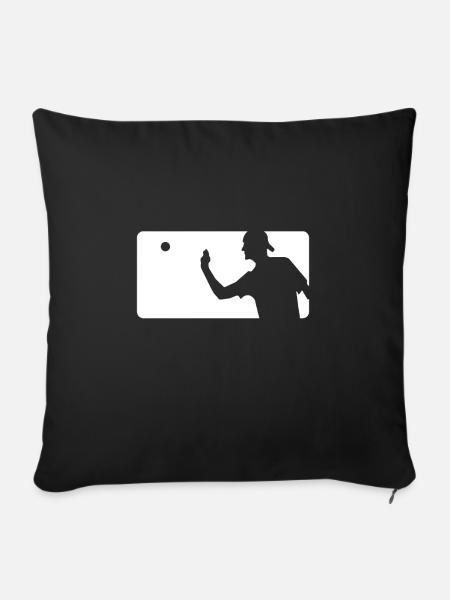 Bierpong - Sofakissenbezug 45 x 45 cm - Schwarz