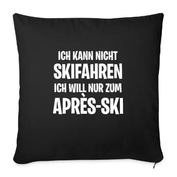 Après-Ski - Sofakissenbezug 45 x 45 cm - Schwarz - Vorne