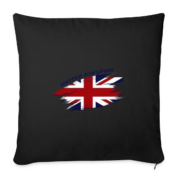 UK 2 G - Housse de coussin décorative 45 x 45 cm - noir - Devant