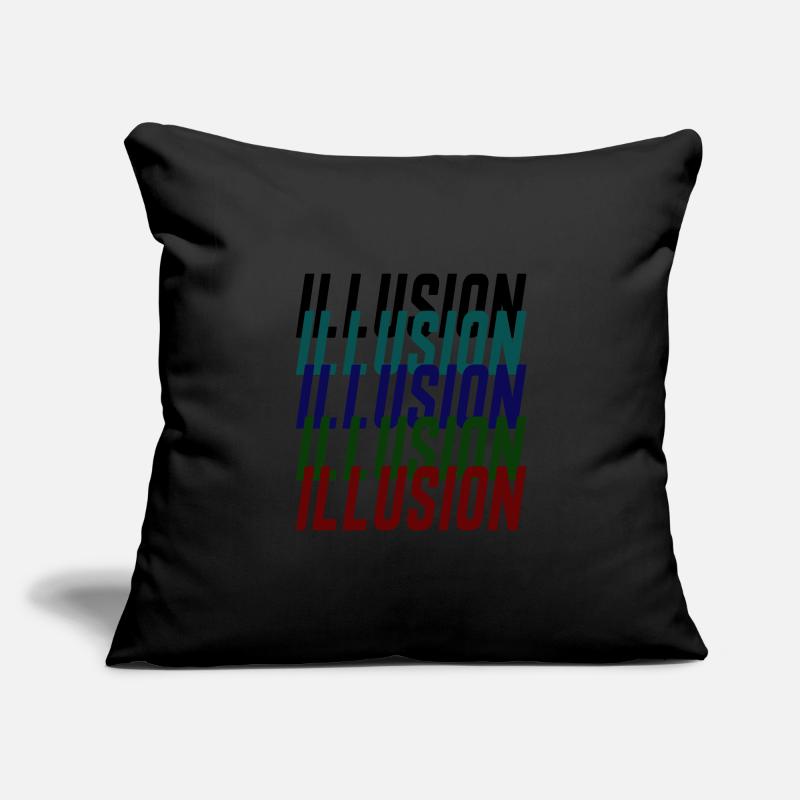 Illusion Optical illusion perception gift Sofa pillowcase 17,3'' x 17,3'' (45 x 45 cm)