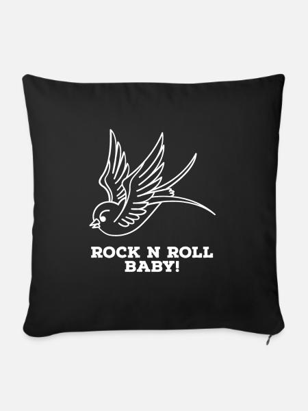 ...inked Rockabilly, Rockabella, Psychobilly. - Sofakissenbezug 45 x 45 cm - Schwarz