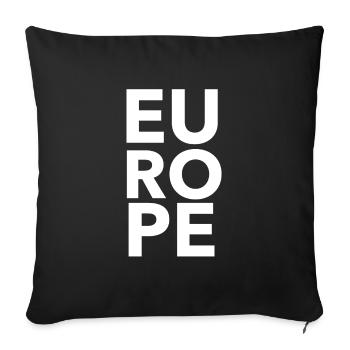 Europe EU Europäische Union - Sofakissenbezug 45 x 45 cm - Schwarz - Vorne