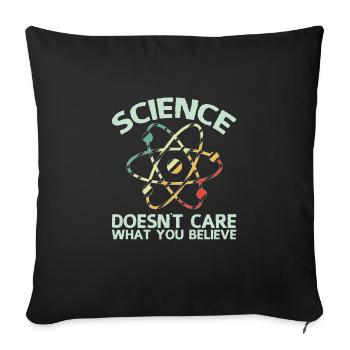 Wissenschaft - Sofakissenbezug 45 x 45 cm - Schwarz - Vorne