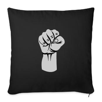 Faust Hand - Sofakissenbezug 45 x 45 cm - Schwarz - Vorne