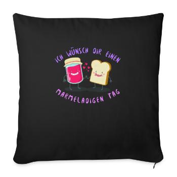 Marmelade Marmeladig - Sofakissenbezug 45 x 45 cm - Schwarz - Vorne