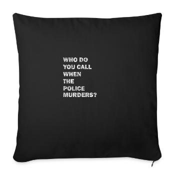 Pro Human Rights Against Police Violence & Racism - Housse de coussin décorative 45 x 45 cm - noir - Devant