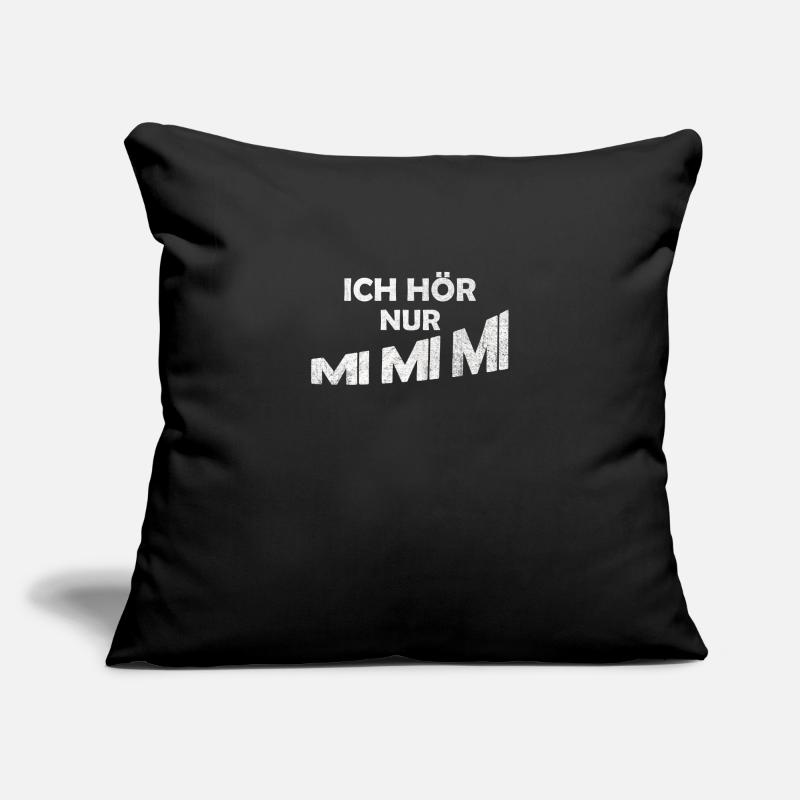 I only hear mi mi mi Sofa pillowcase 17,3'' x 17,3'' (45 x 45 cm)