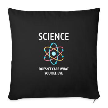 Science Sayings Funny Gift - Sofa pillowcase 17,3'' x 17,3'' (45 x 45 cm) - black - Front