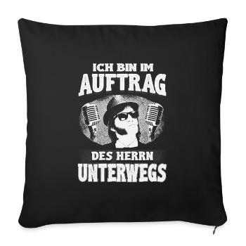 Legendärer Blues-Mission – Im Auftrag des Herrn - Sofakissenbezug 45 x 45 cm - Schwarz - Vorne