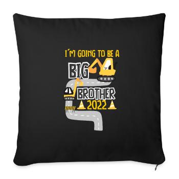 Promoted to Big Brother 2022 Toddler - Sofa pillowcase 17,3'' x 17,3'' (45 x 45 cm) - black - Front
