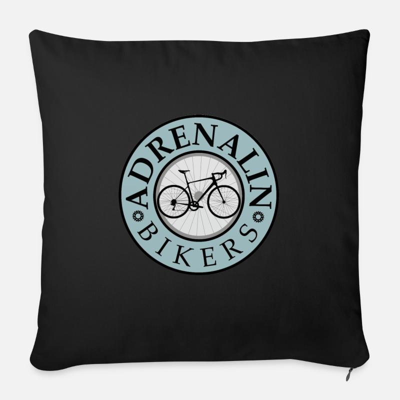 Vélo de course, Hommes, Cyclisme, Cyclisme, Cadeau - Housse de coussin décorative 45 x 45 cm - noir