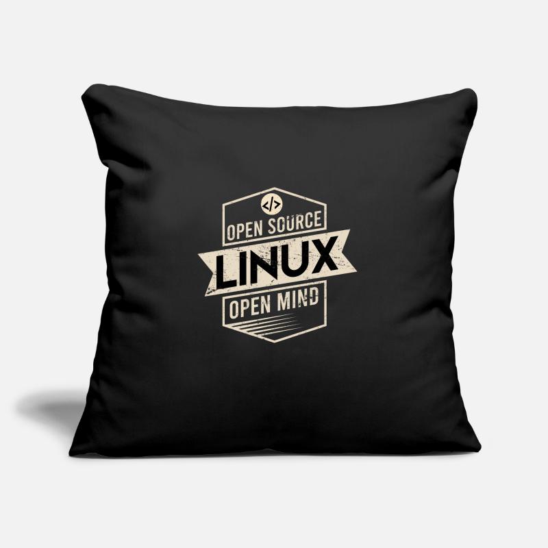 Système d’exploitation Open Source Open Mind Linux Housse de coussin décorative 45 x 45 cm