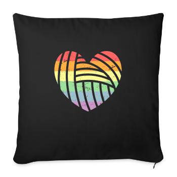 LGBT Pride Gay Lesbiennes cadeau Gay Pride - Housse de coussin décorative 45 x 45 cm - noir - Devant