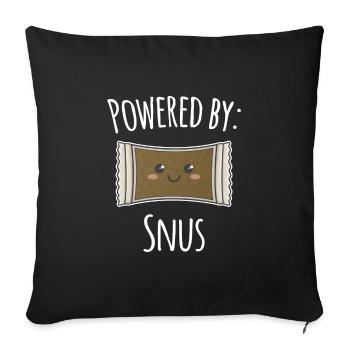 Snus Swedish Snus Tobacco Nicotine - Sofa pillowcase 17,3'' x 17,3'' (45 x 45 cm) - black - Front