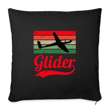 Thermal hunter glider pilot glider pilot - Sofa pillowcase 17,3'' x 17,3'' (45 x 45 cm) - black - Front