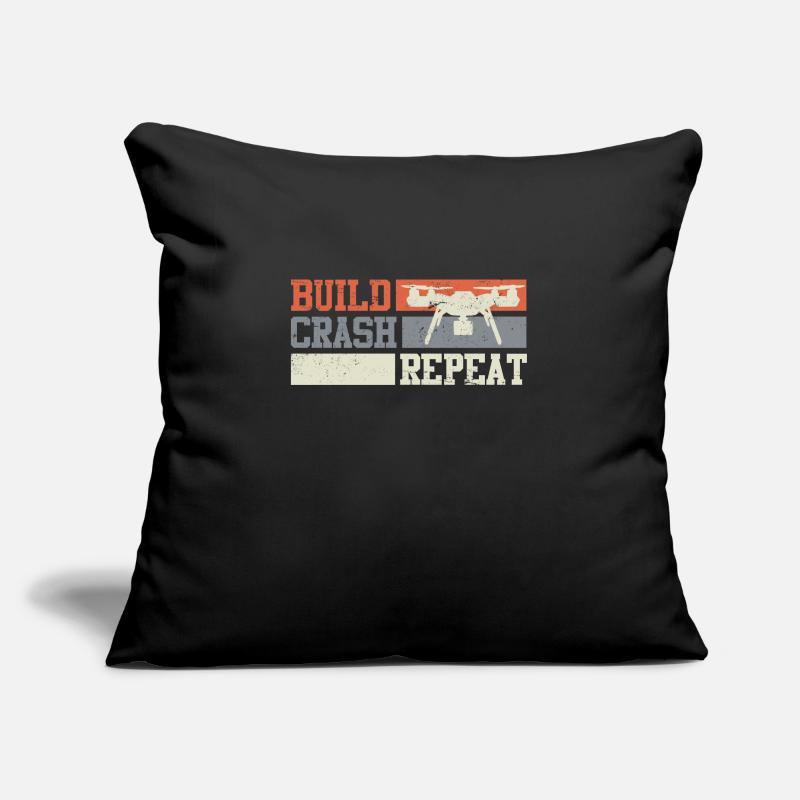Quadcopter Drones Pilot FPV Sofa pillowcase 17,3'' x 17,3'' (45 x 45 cm)