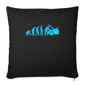 Tuner automatique d'évolution de tournevis automatique de mécanicien automobile - Housse de coussin décorative 45 x 45 cm - noir - Devant