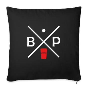 Beer Pong Party Drinking Game Beer Pong Cup - Sofa pillowcase 17,3'' x 17,3'' (45 x 45 cm) - black - Front