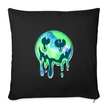 MDMA Extasy Pill Techno Party LSD Tripp Celebration - Sofa pillowcase 17,3'' x 17,3'' (45 x 45 cm) - black - Front