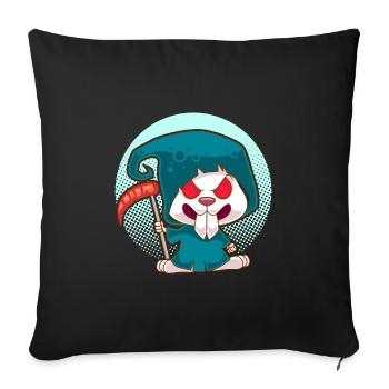 Evil Rabbit Evil Hasi Funny Rabbit Gift - Sofa pillowcase 17,3'' x 17,3'' (45 x 45 cm) - black - Front