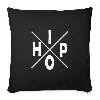 Hip Hop Rap Music Rapper HipHop - Sofa pillowcase 17,3'' x 17,3'' (45 x 45 cm) - black - Front