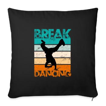 Hip Hop Urban Dance Breakdancer Street Art Dancing - Housse de coussin décorative 45 x 45 cm - noir - Devant
