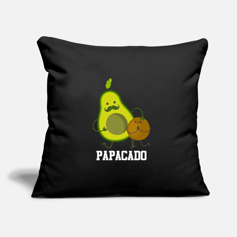 Papacado mit Sohn Tochter werdende Eltern Sofakissenbezug 45 x 45 cm
