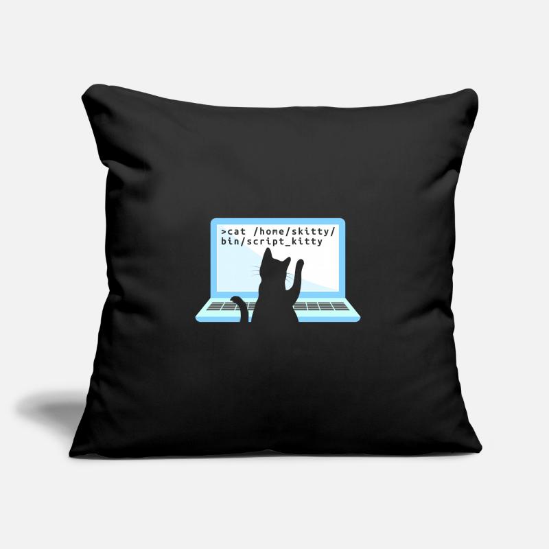 Katze als Programmierer Coder Katzenbesitzer Sofakissenbezug 45 x 45 cm