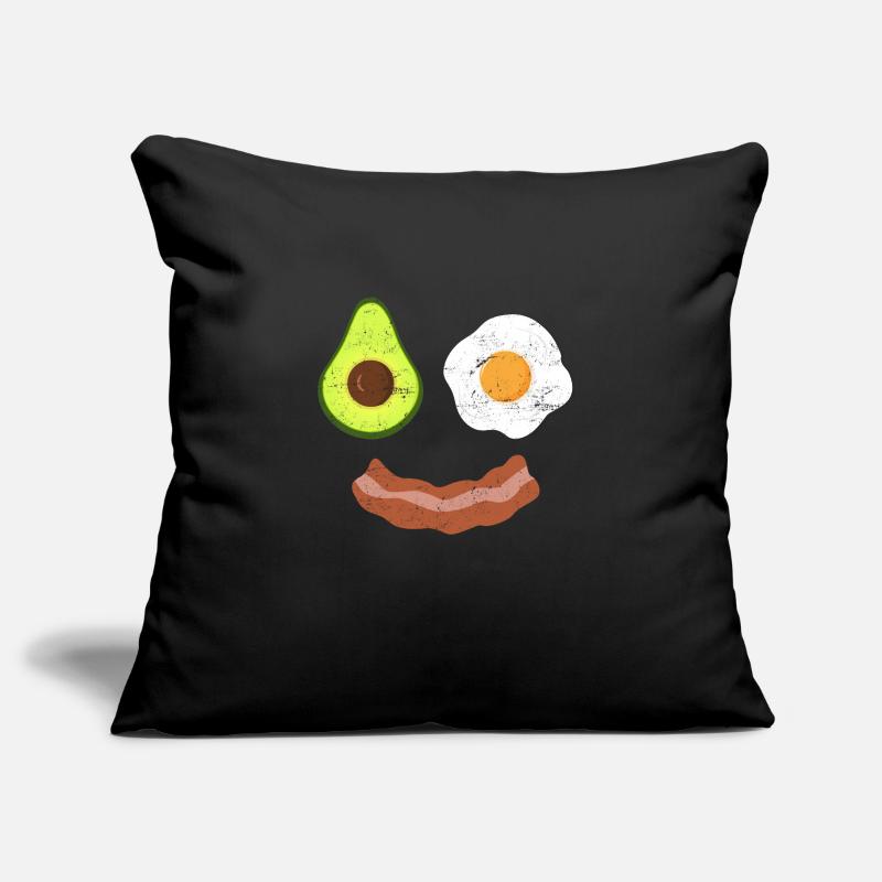 Brunch Breakfast Bacon Egg Avocado Fried Egg Sofa pillowcase 17,3'' x 17,3'' (45 x 45 cm)