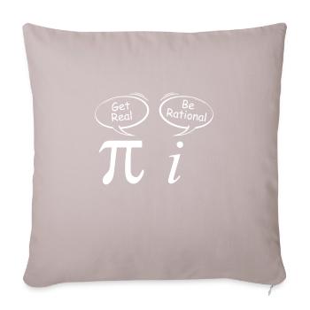 Pi Get Real je suis une blague de mathématicien rationnel - Housse de coussin décorative 45 x 45 cm - taupe clair - Devant