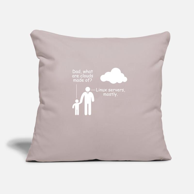 Programmierer Woraus bestehen Clouds Witz Spaß Sofakissenbezug 45 x 45 cm