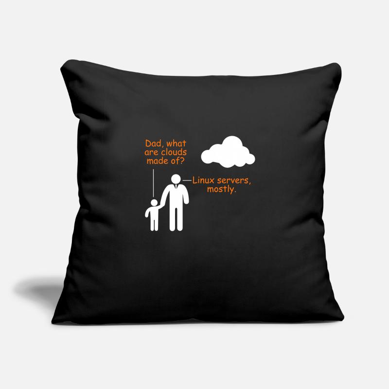 Linux Server Blague Informaticiens Logiciel d’humour Housse de coussin décorative 45 x 45 cm