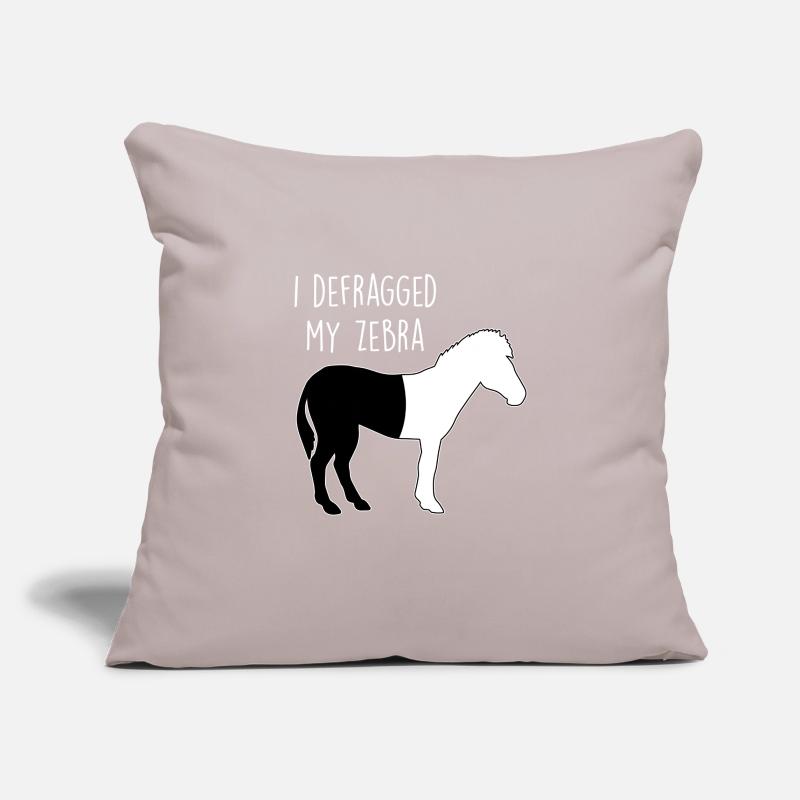 I defragged my Zebra Coder Informatiker Hacker Sofakissenbezug 45 x 45 cm