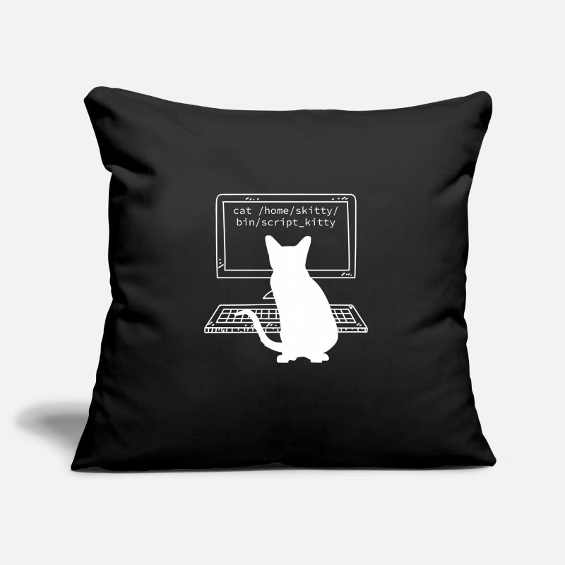 Programmierer Coder Informatiker Spaß Katzen Sofakissenbezug 45 x 45 cm