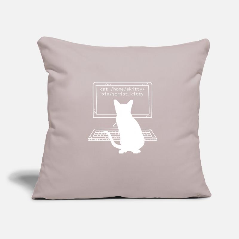 Coder coder informaticien fun chats Housse de coussin décorative 45 x 45 cm