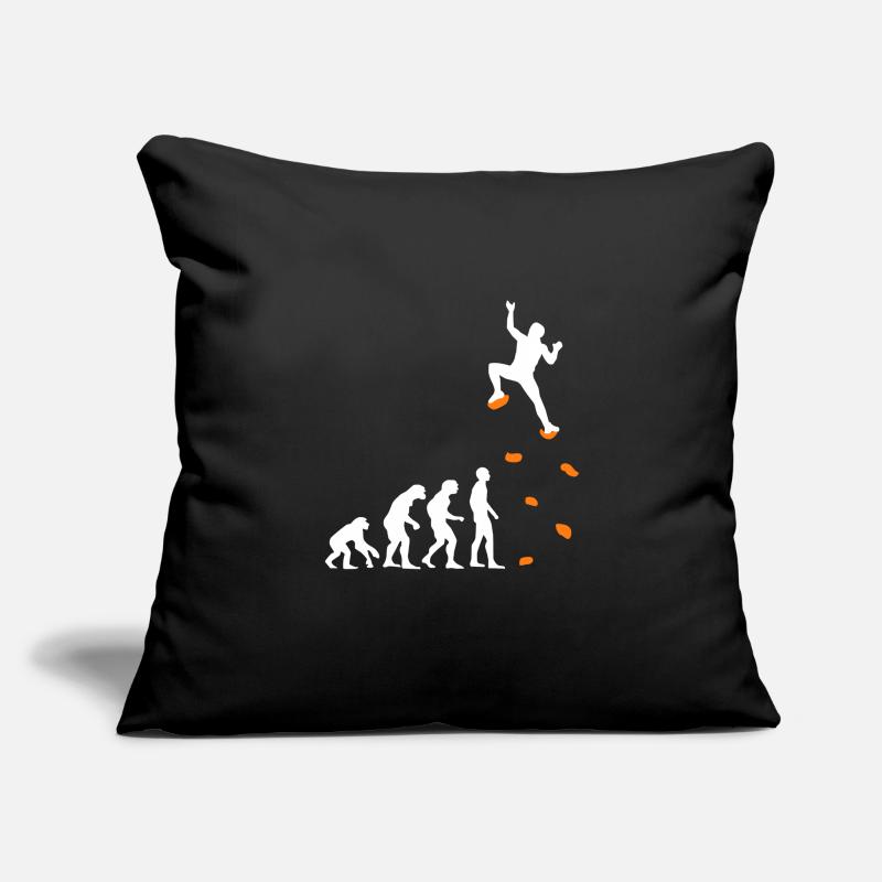 Climbing Evolution Climbing Wall Climbing Bouldering Sofa pillowcase 17,3'' x 17,3'' (45 x 45 cm)