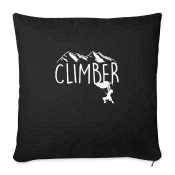 Escalade escalade - Housse de coussin décorative 45 x 45 cm - noir - Devant