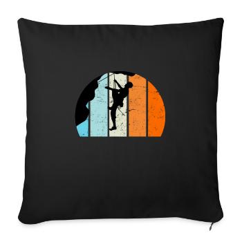 Grimpeurs Grimpeurs Escalade - Housse de coussin décorative 45 x 45 cm - noir - Devant