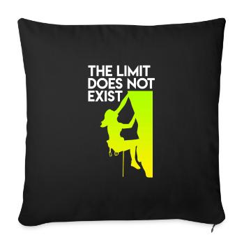 Grimpants femmes Escalade Boulder - Housse de coussin décorative 45 x 45 cm - noir - Devant