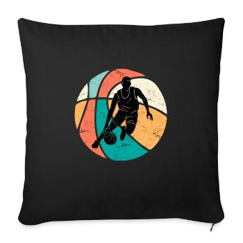Basketball Player Basketball Team - Sofa pillowcase 17,3'' x 17,3'' (45 x 45 cm) - black - Front