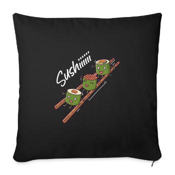 Sushi Fan Sushi Eater Cuisine japonaise - Housse de coussin décorative 45 x 45 cm - noir - Devant