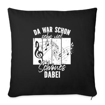 Chorleiter Dirigent Musiklehrer Musiker Retro Note - Sofakissenbezug 45 x 45 cm - Schwarz - Vorne